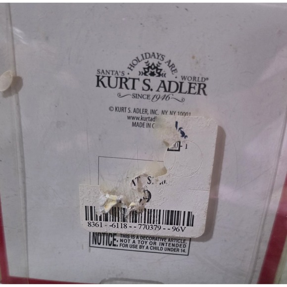 Kurt S Adler Happy Hour Watermelon Martini Cocktail Glass Christmas Ornament NIB - Picture 7 of 8